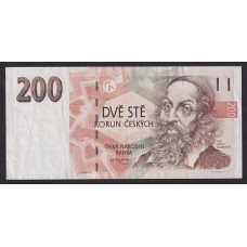 CHECOSLOVAQUIA 1998 BILLETE DE 200 KORONAS Pick 19c